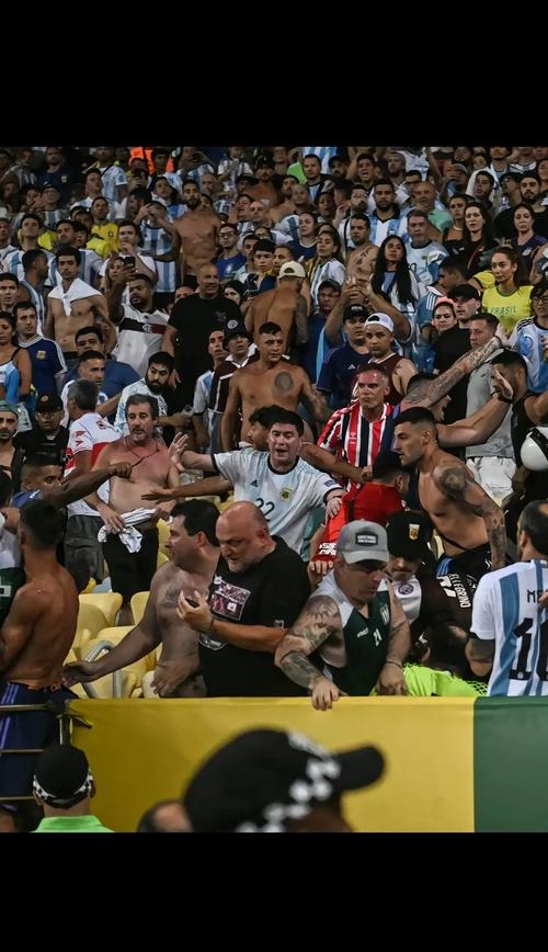 巴西球迷和阿根廷球迷爆发冲突